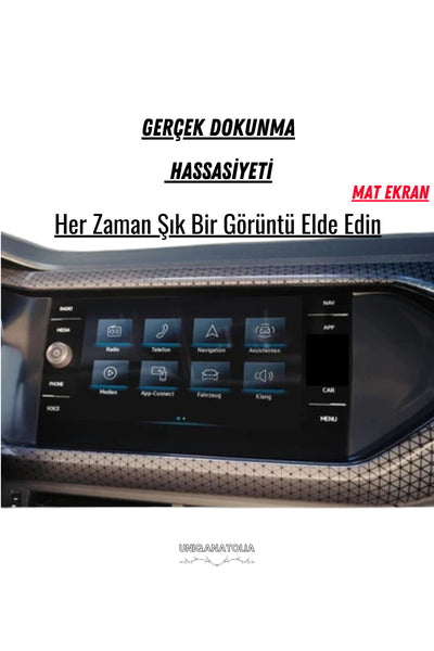Volkswagen Makyajlı Taigo 2024-2025 Navigasyon ve Multimedya Uyumlu Mat Ekran Koruyucu