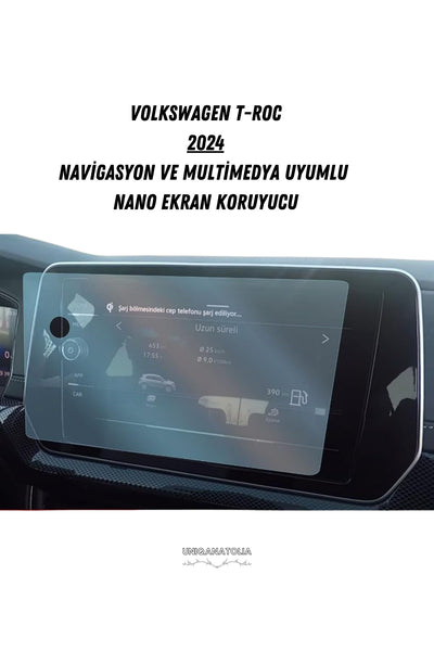 Volkswagen T-Roc 2024 Navigasyon ve Multimedya Uyumlu Mat Ekran Koruyucu