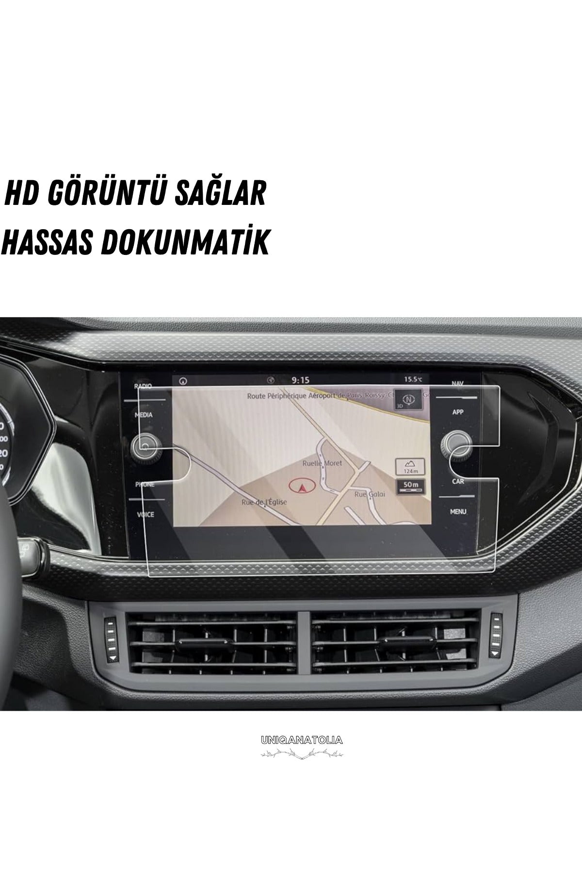 Volkswagen T-Cross Navigasyon ve Multimedya Uyumlu Nano Ekran Koruyucu