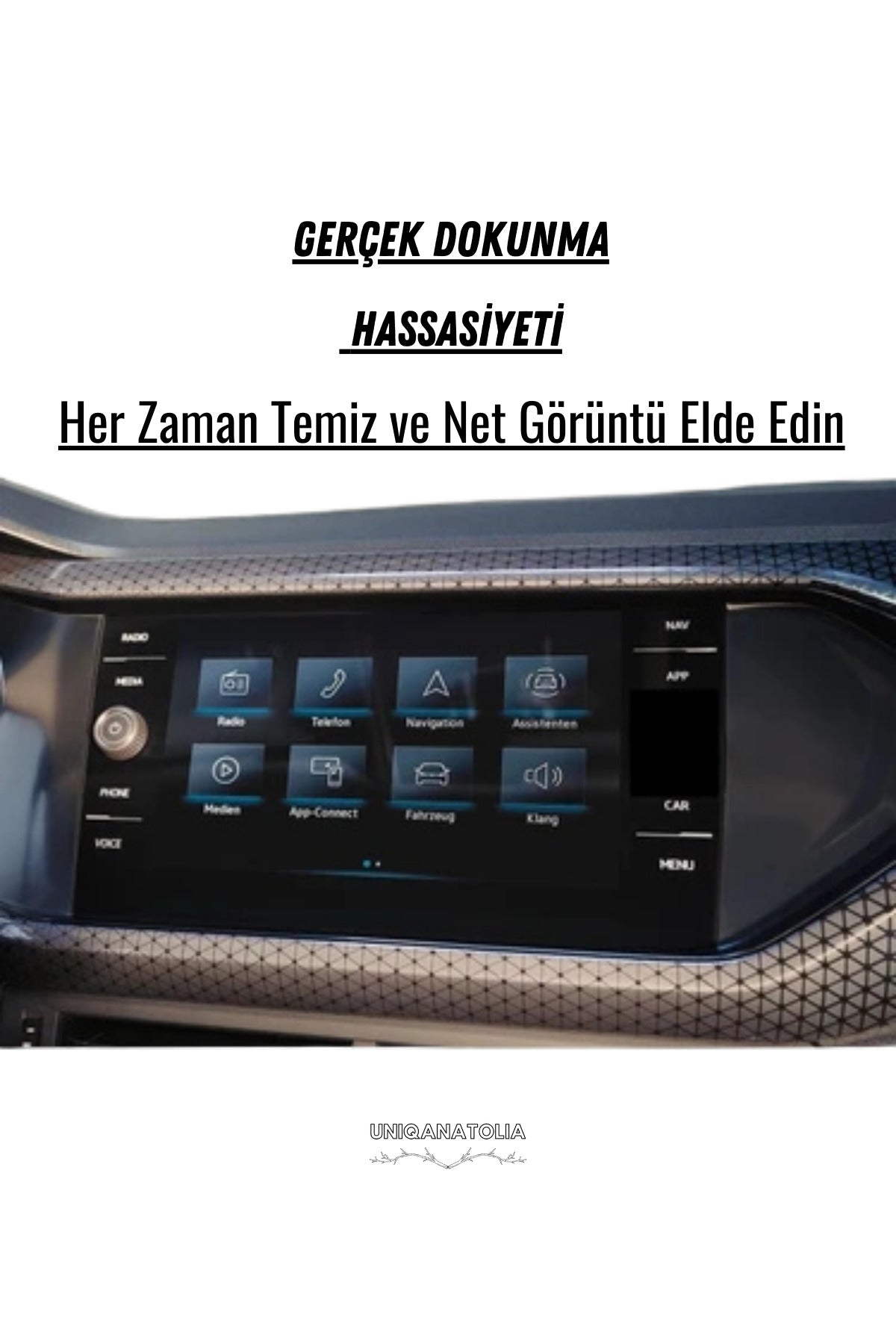 Volkswagen Makyajlı Taigo 2024-2025 Navigasyon ve Multimedya Uyumlu Nano Ekran Koruyucu
