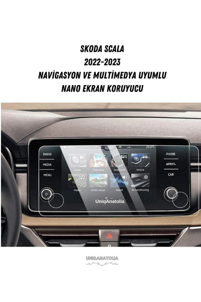 Skoda Scala 2022-2023 Navigasyon Ve Multimedya Nano Ekran Koruyucu