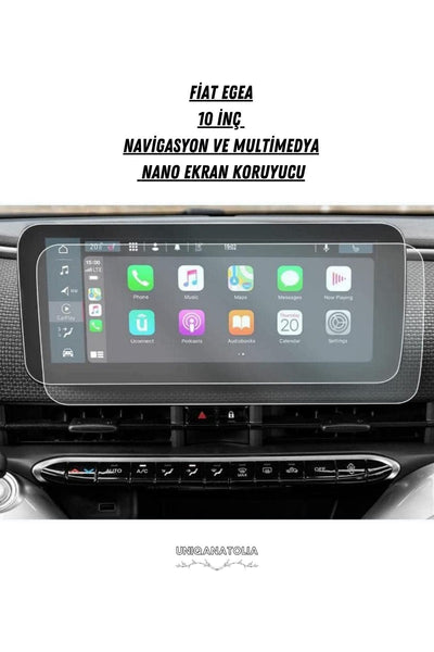 Fiat Egea 10 İnç Navigasyon ve Multimedya Uyumlu Nano Ekran Koruyucu