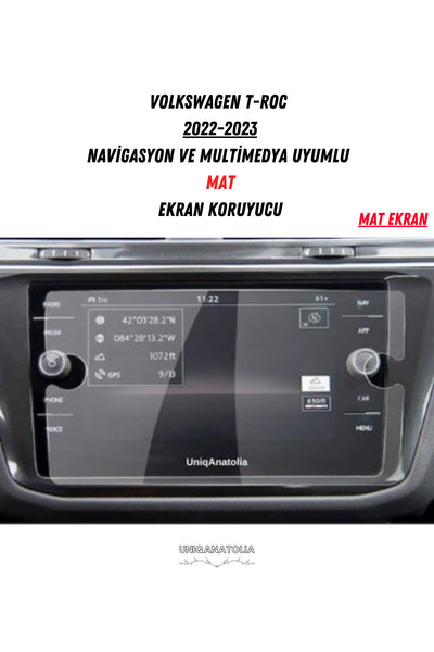 Volkswagen T-Cross Navigasyon ve Multimedya Uyumlu Nano Ekran Koruyucu
