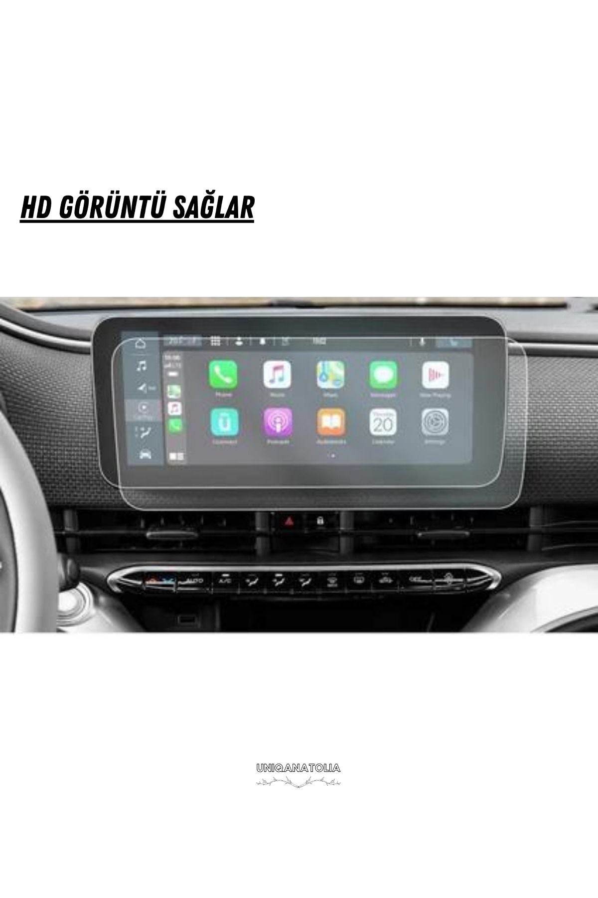 Fiat 500e 2021 2022 2023 Navigasyon ve Multimedya Uyumlu Nano Ekran Koruyucu