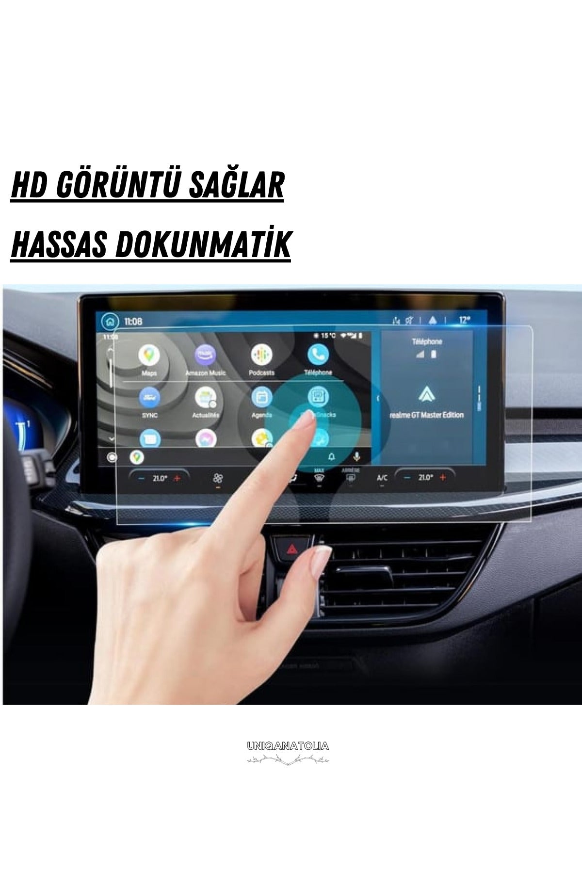 Ford Kuga 2025 Navigasyon ve Multimedya Uyumlu Nano Ekran Koruyucu