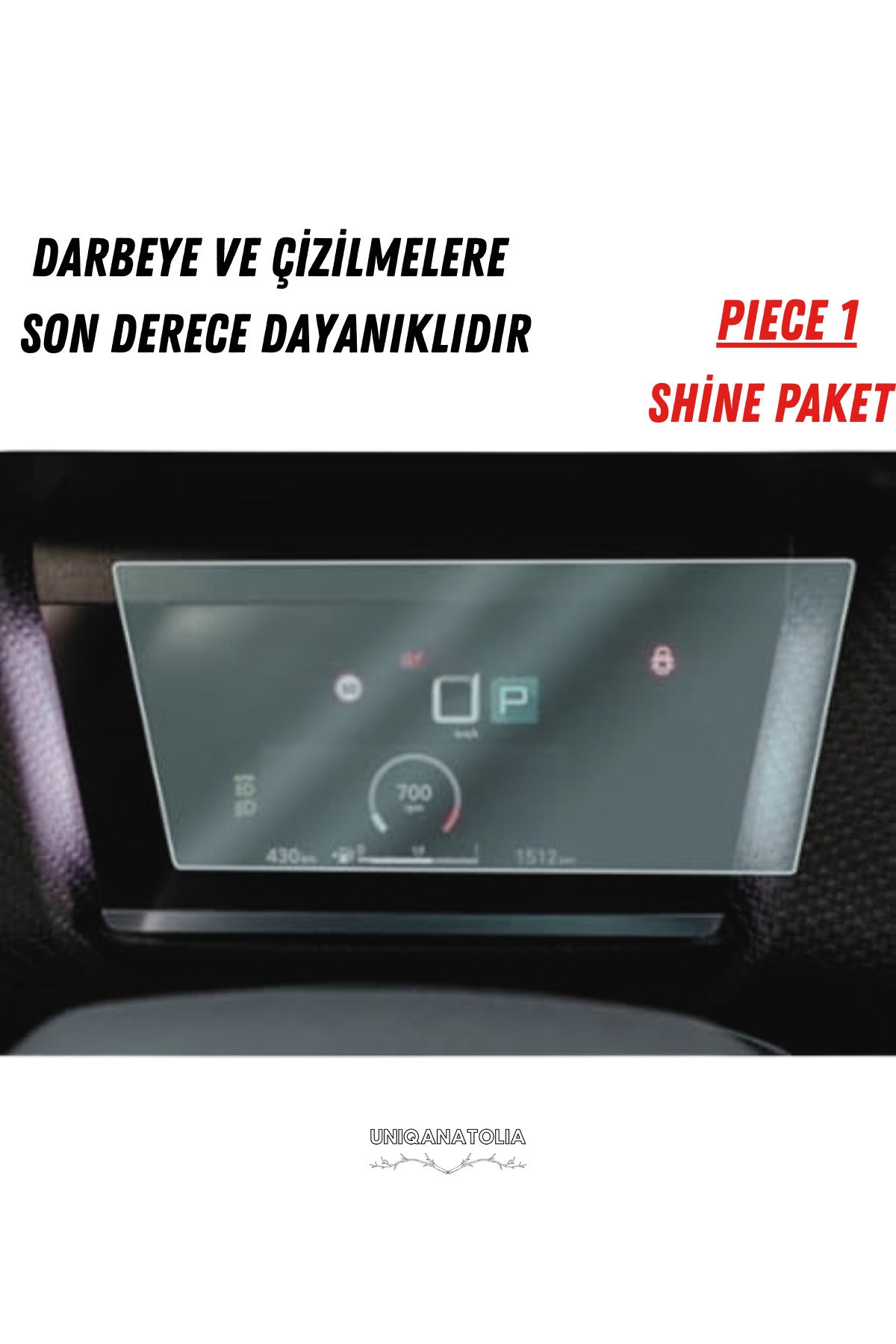 Citroen C4x Shine Paket Uyumlu Hayalet Ekran Ve Multimedya Nano Ekran Koruyucu