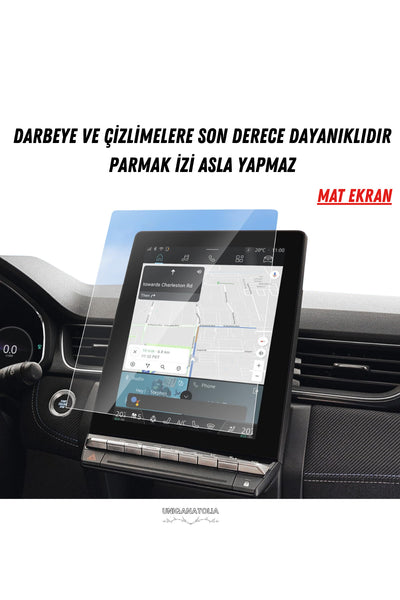 Renault Captur 2026 Navigasyon ve Multimedya Uyumlu Mat Ekran Koruyucu