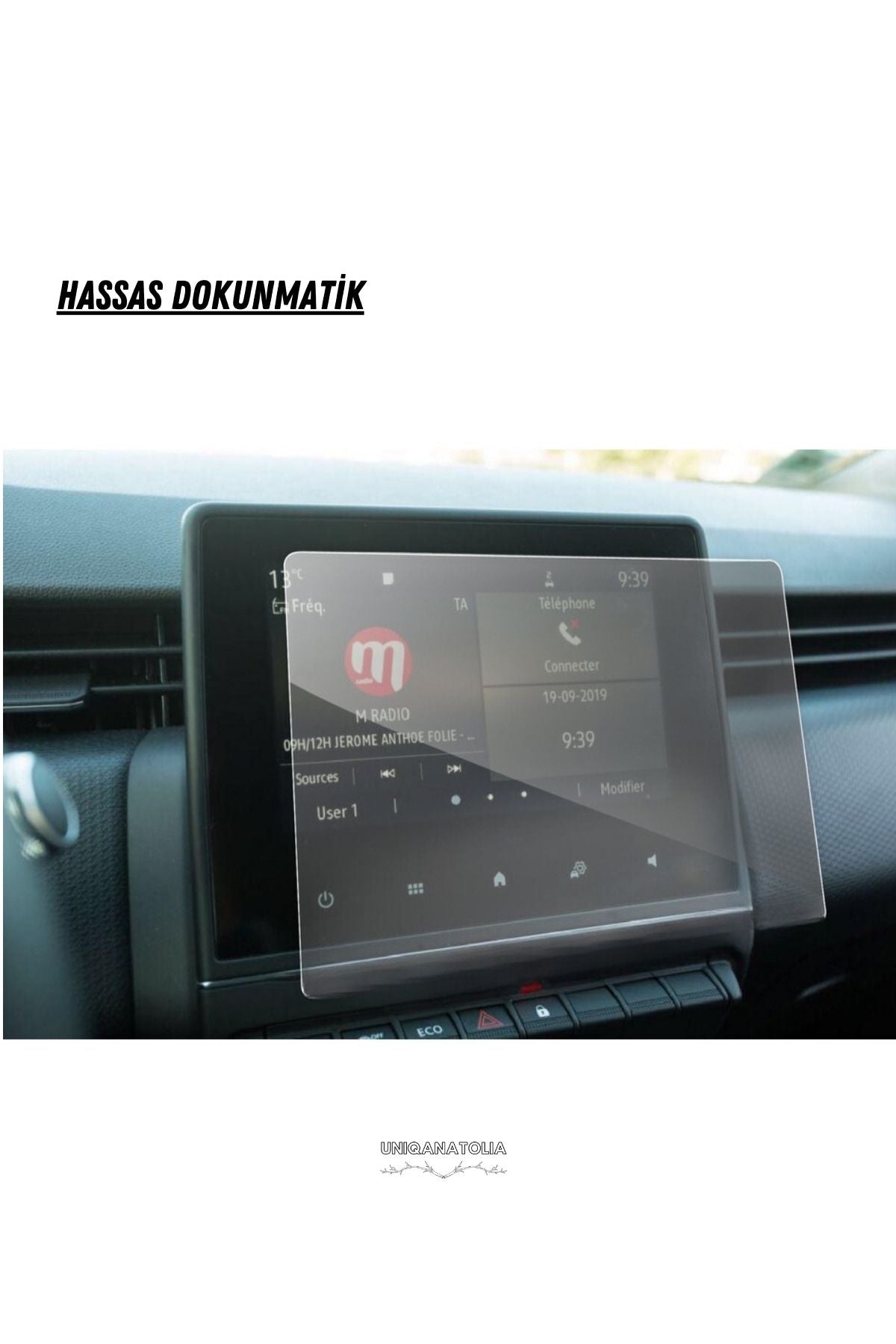 Renault Clio 5 Easy Link 2023 2024 Multimedya ve Navigasyon Uyumlu Nano Ekran Koruyucu