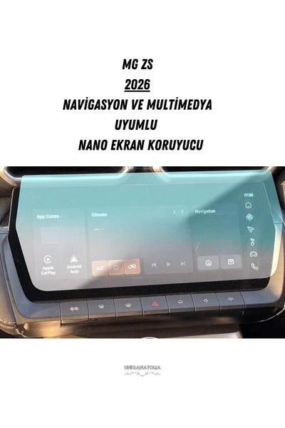 MG ZS 2026 Navigasyon ve Multimedya Uyumlu Nano Ekran Koruyucu