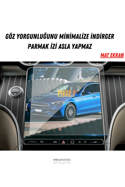 Mercedes C200 2025 Hayalet Gösterge ve Multimedya Uyumlu Set Mat Ekran Koruyucu