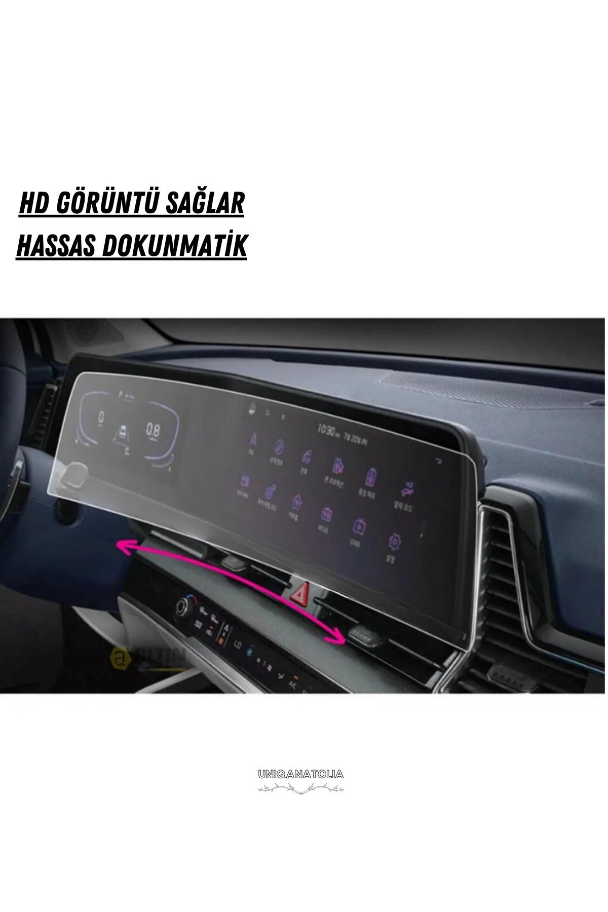 Kia Sportage Cool,Cool Plus 2024 Dijital Gösterge ve Navigasyon Uyumlu Nano Ekran Koruyucu