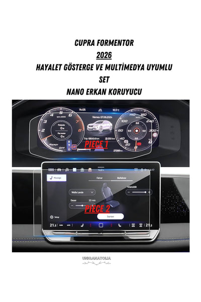 Cupra Formentor 2026 Hayalet Ekran Ve Multimedya Uyumlu Set Nano Ekran Koruyucu