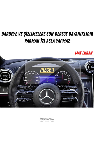 Mercedes C200 2026 Hayalet Ekran Ve Multimedya Uyumlu Set Mat Ekran Koruyucu