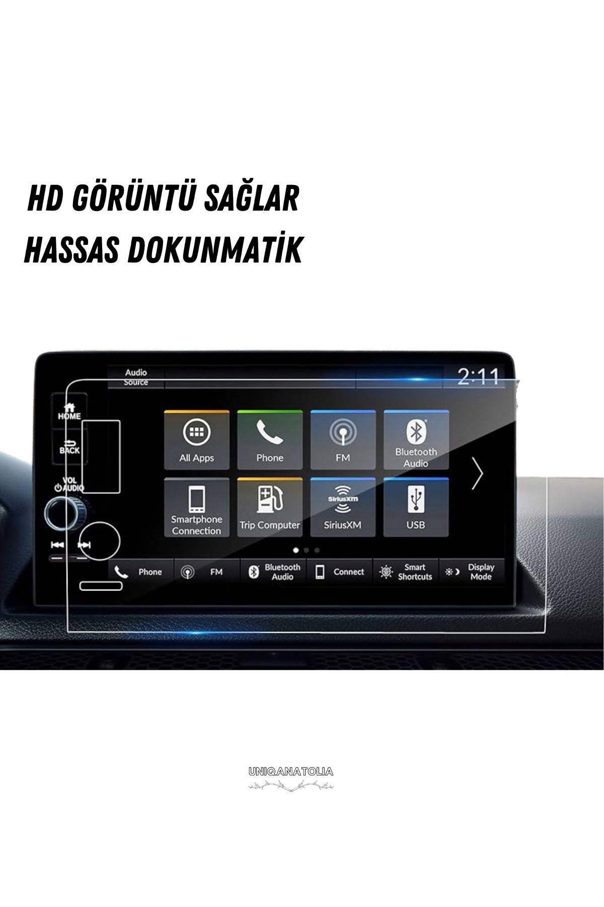 Honda Civic Executive Plus 2025 Navigasyon ve Multimedya Uyumlu Nano Ekran Koruyucu