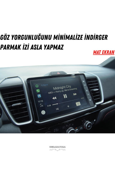 Honda City 2025 Navigasyon ve Multimedya Uyumlu Mat Ekran Koruyucu