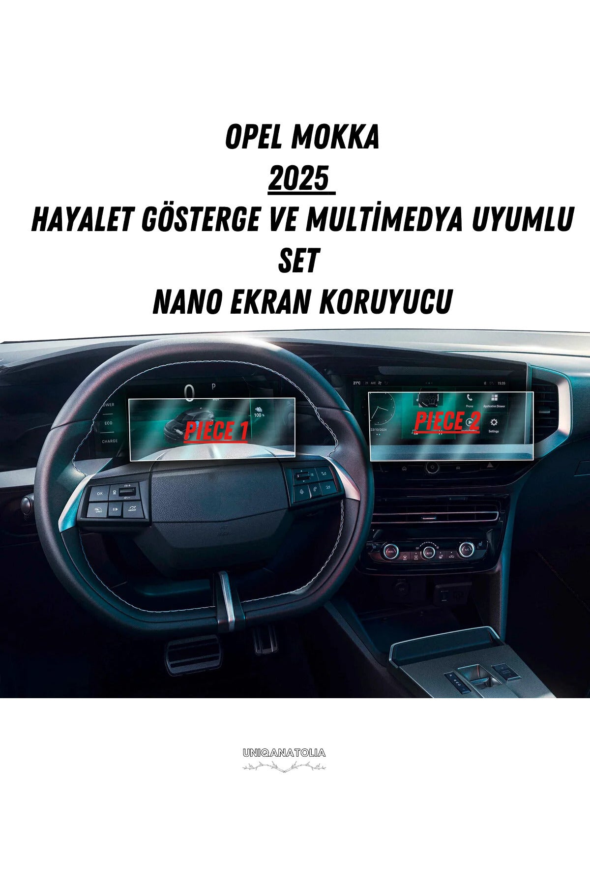 Opel Mokka 2025 Hayalet Gösterge ve Multimedya Uyumlu Set Nano Ekran Koruyucu