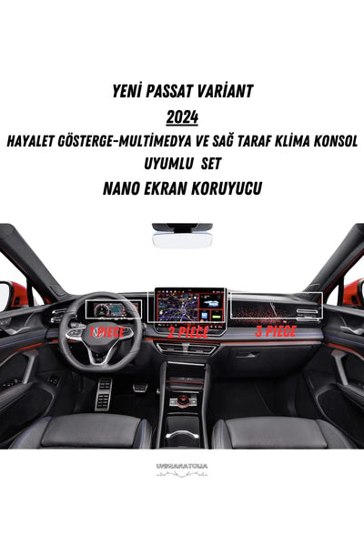 Yeni Passat Variant 2024 Bütün Set Uyumlu Nano Ekaran Koruyucu