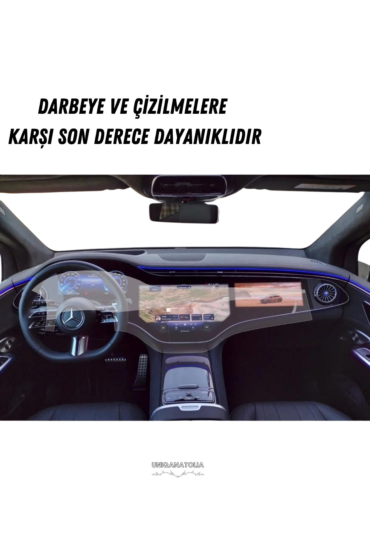 Mercedes EQS 500 Hayalet ve Bilgi Ekran Uyumlu Nano Ekran Koruyucu