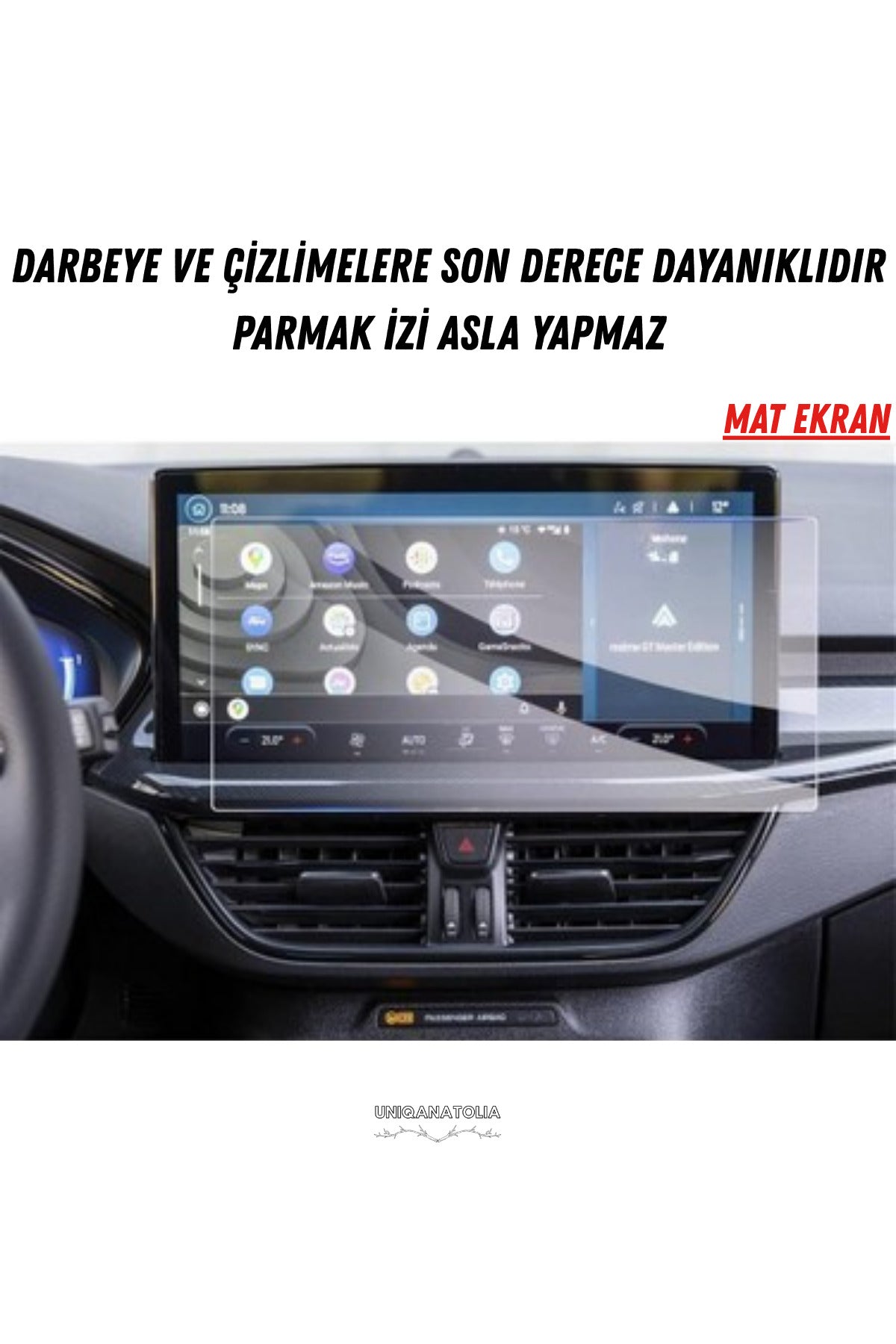 Ford Focus 2026 Navigasyon ve Multimedya Uyumlu Mat Ekran Koruyucu