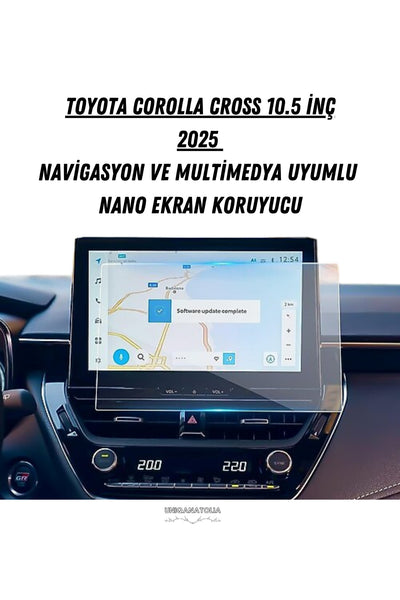 Toyota Corolla Cross 2025 Navigasyon ve Multimedya Uyumlu Mat Ekran Koruyucu