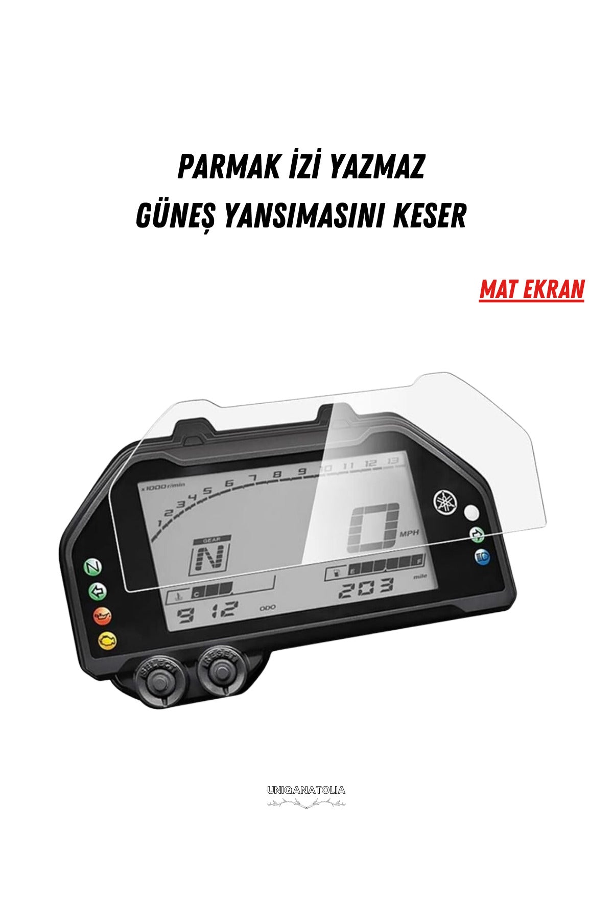 Yamaha MT-25 2019-2026 Dijital Gösterge Mat Ekran Koruyucu