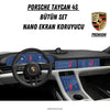 Porsche Taycan 4S Navigasyon Gösterge ve Bilgi Ekran Uyumlu Bütün Set Nano Ekran Koruyucu
