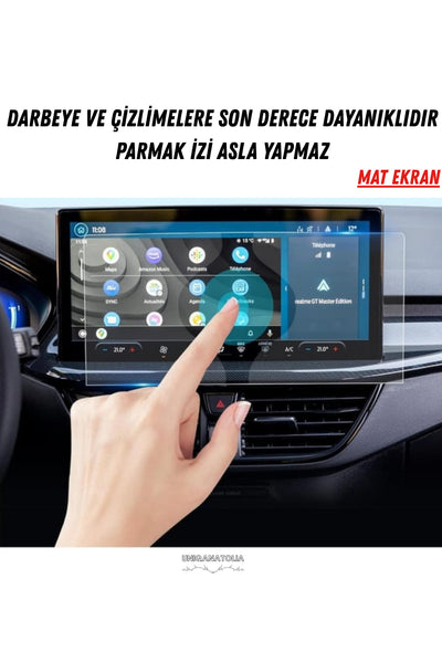 Ford Kuga 2026 Navigasyon ve Multimedya Uyumlu Mat Ekran Koruyucu