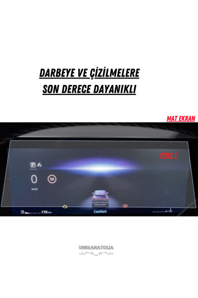 Renault Austral 2025 Hayalet Gösterge ve Multimedya Uyumlu Mat Ekran Koruyucu