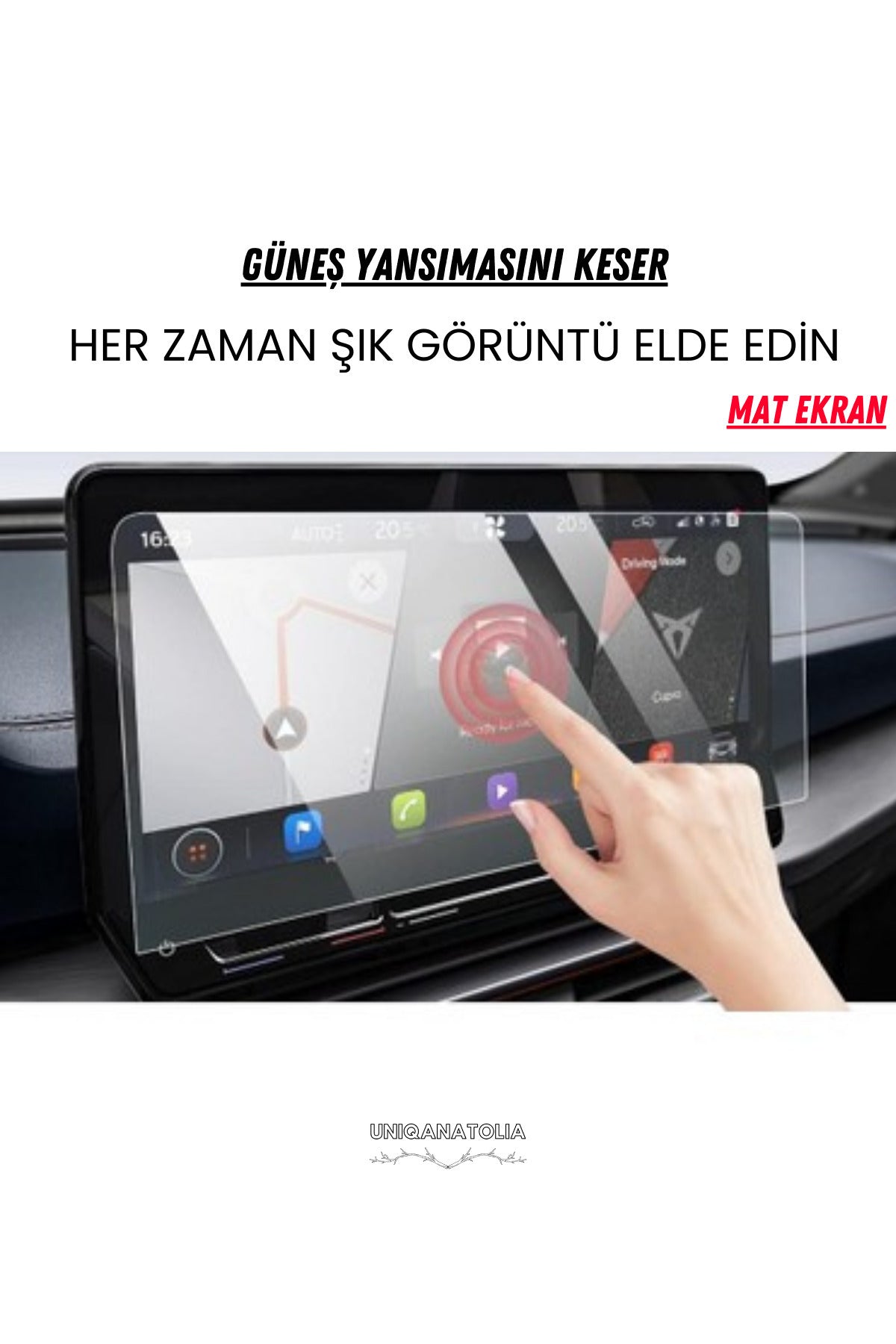 Seat Cupra Formentor 2021-2023 Navigasyon ve Multimedya Uyumlu Mat Ekran Koruyucu