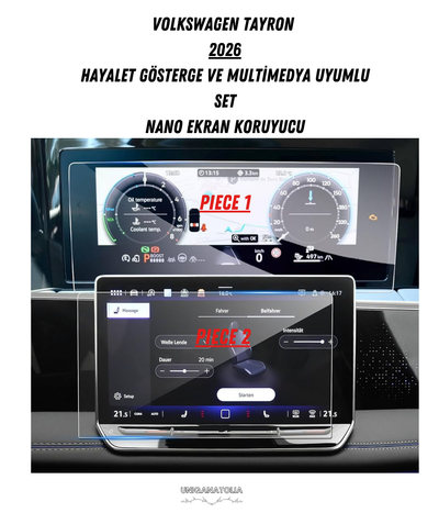 Volkswagen Tayron 2026 Hayalet Gösterge Ve Multimedya Uyumlu Set Nano Ekran Koruyucu