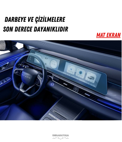 Yeni Omoda 5 Pro Multimedya ve Yolcu Ekran Uyumlu Mat Ekran Koruyucu