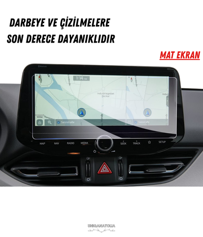 Hyundai i30 2025-2026 Navigasyon ve Multimedya Uyumlu Mat Ekran Koruyucu