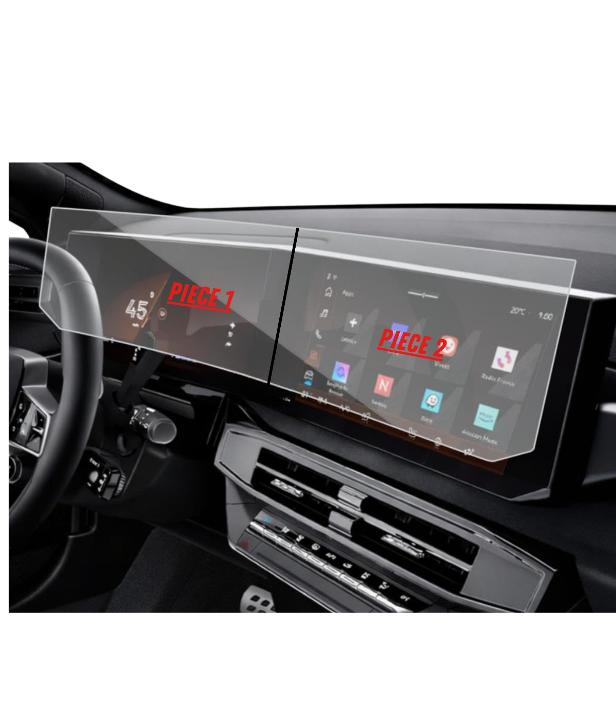 Renault Clio Esprit Alpine 2026 Hayalet Gösterge ve Multimedya Uyumlu Nano Ekran Koruyucu