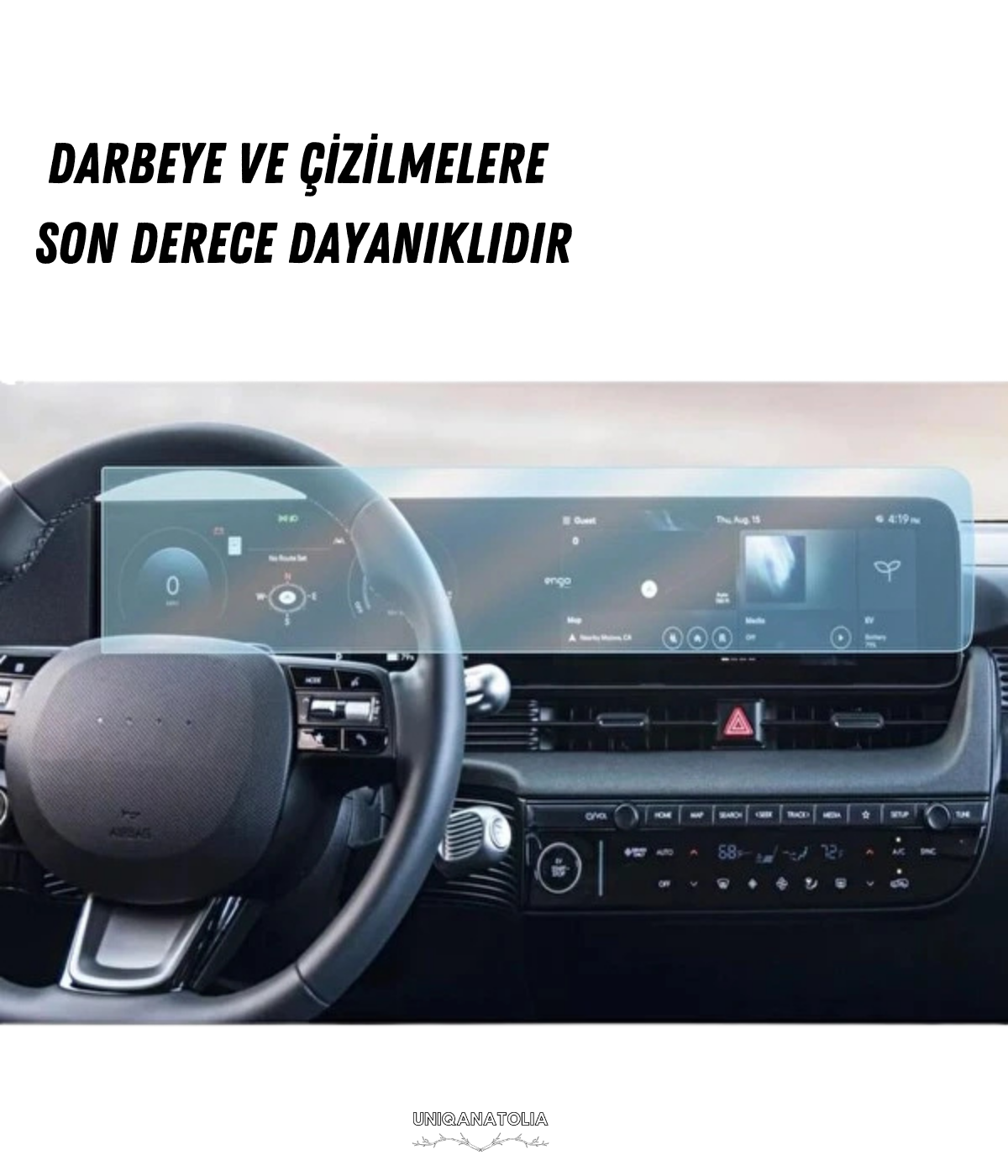 Hyundai Ioniq 5 2026 Multimedya ve Yolcu Ekran Uyumlu Nano Ekran Koruyucu