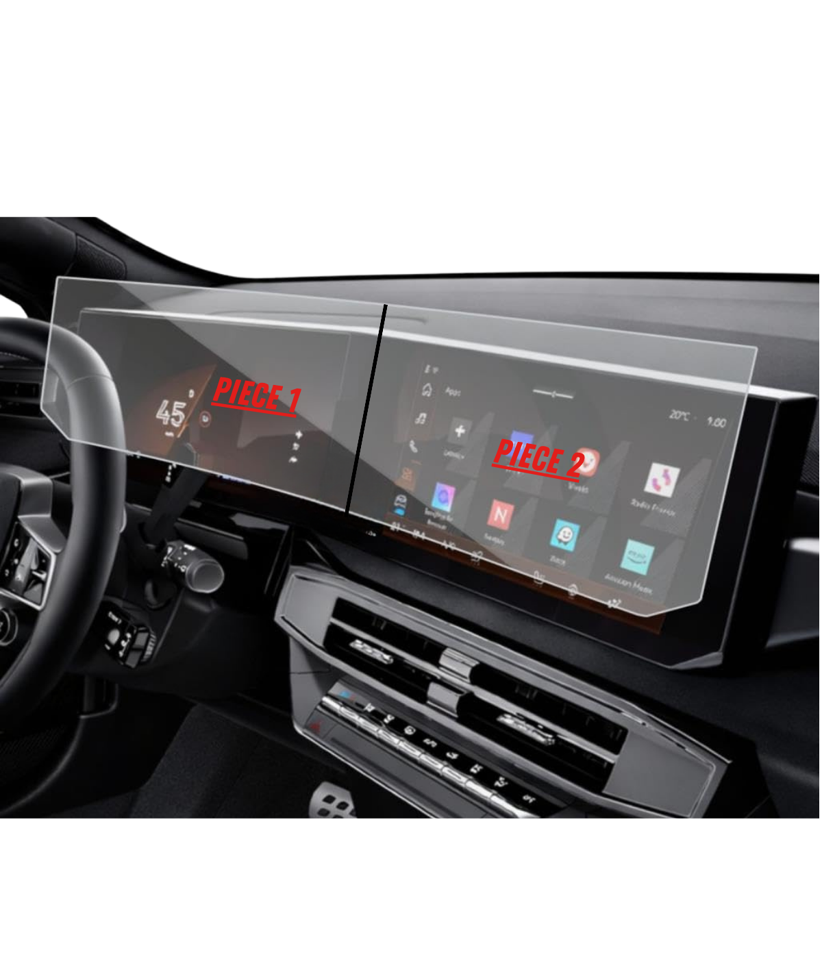 Renault Clio Esprit Alpine 2026 Hayalet Gösterge ve Multimedya Uyumlu Nano Ekran Koruyucu
