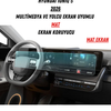 Hyundai Ioniq 5 2026 Multimedya ve Yolcu Ekran Uyumlu Mat Ekran Koruyucu