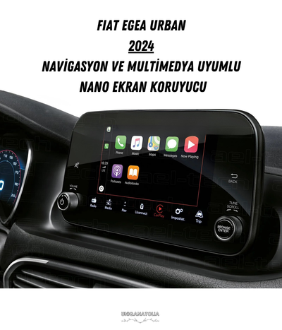 Fiat Egea Urban 2024 Navigasyon ve Multimedya Uyumlu Nano Ekran Koruyucu