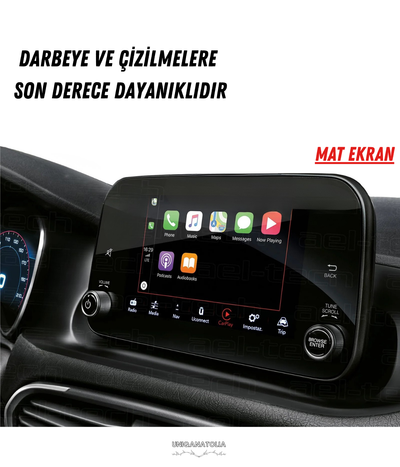 Fiat Egea Urban 2024 Navigasyon ve Multimedya Uyumlu Mat Ekran Koruyucu