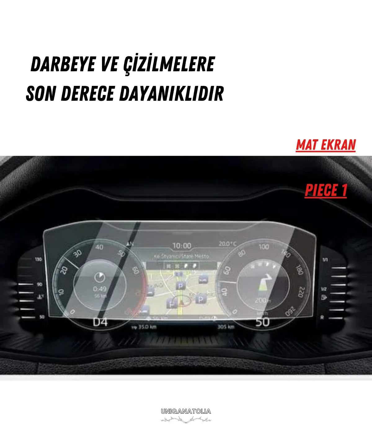Skoda Octavia Hayalet Ekran ve Multimedya Uyumlu Set Mat Ekran Koruyucu