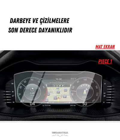 Skoda Octavia Hayalet Ekran ve Multimedya Uyumlu Set Mat Ekran Koruyucu